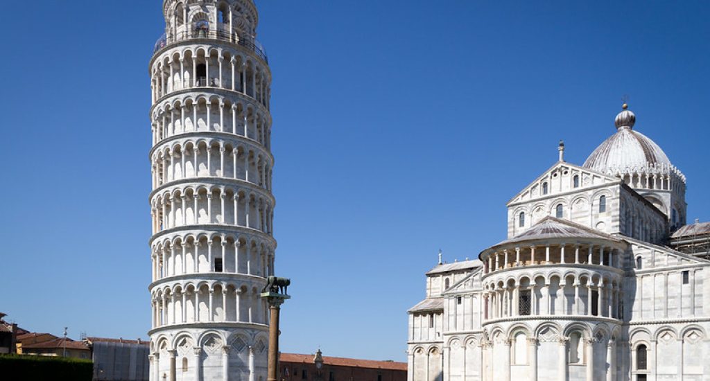 Torre y baptisterio de Pisa