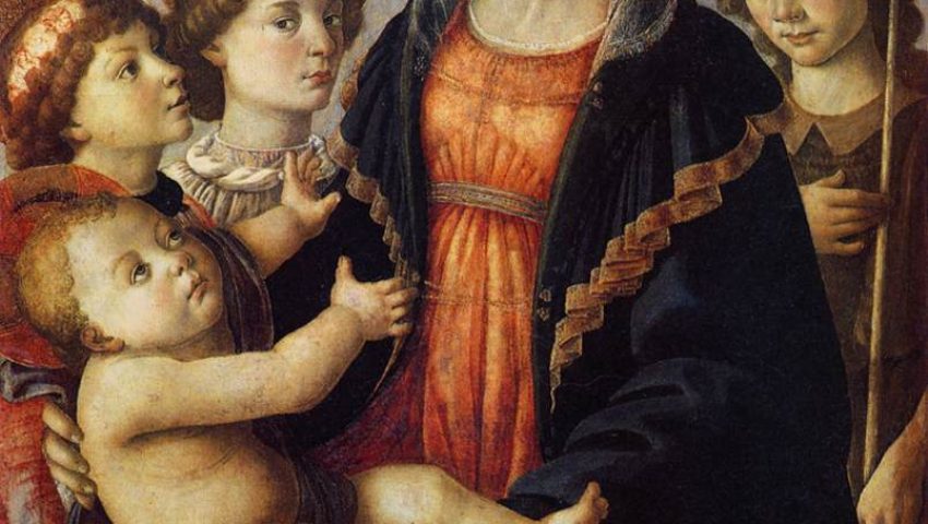 virgen botticelli galería de la academia